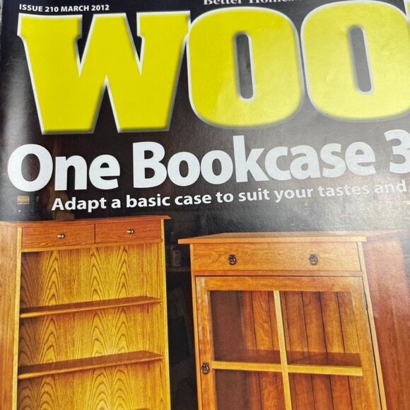 Wood Woodworking Magazine Vol 29 Issue 210 No 1 Mar 2012 One Bookcase 3 Ways u - Picture 2 of 9
